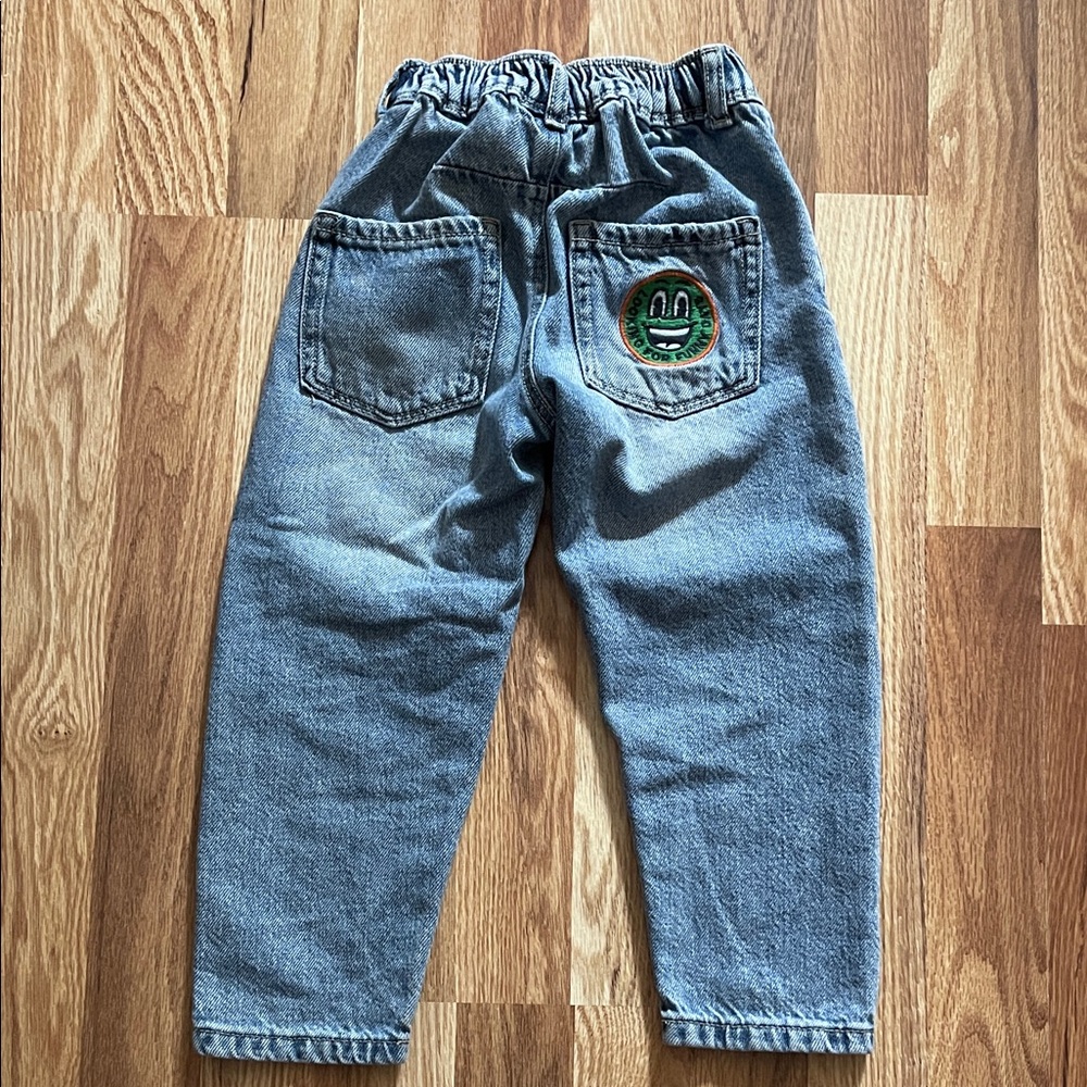 Zara Kids Blue Jeans with Fun Patch